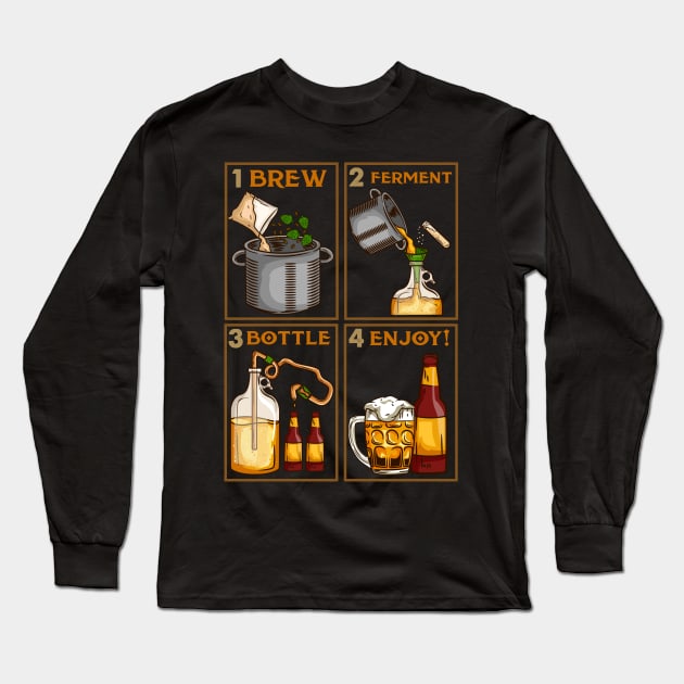 Home Brewing Gift for a Craft Beer Lover graphic Long Sleeve T-Shirt by biNutz